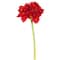 28" Red Velvet Artificial Single Amaryllis Stems, 3ct.